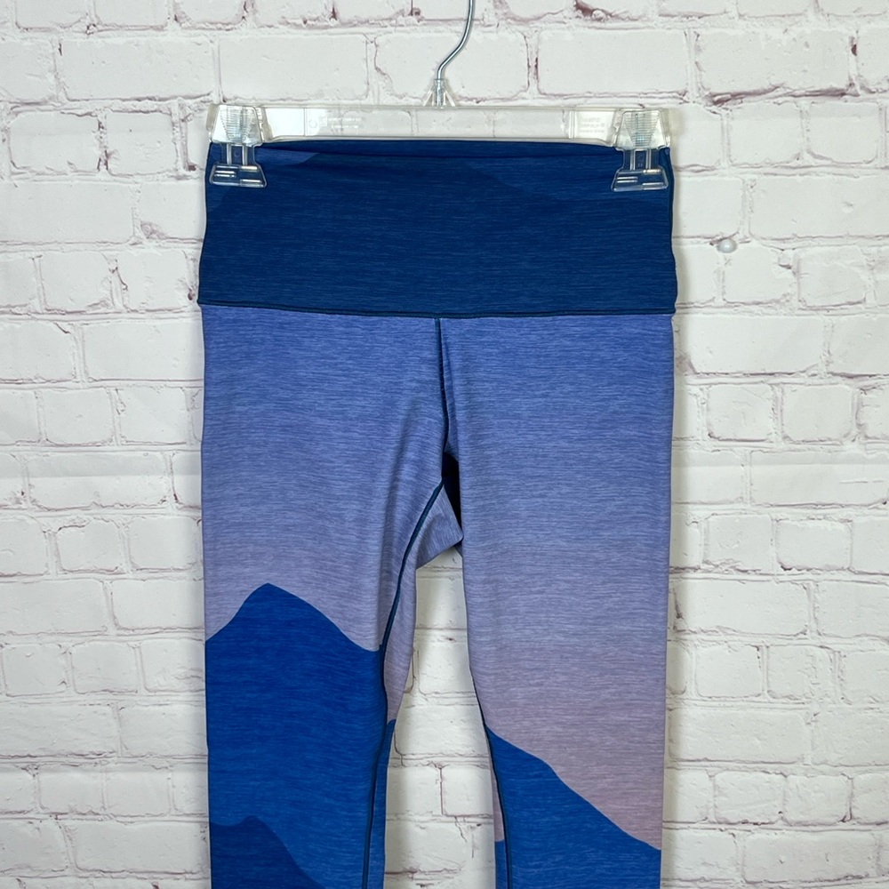 Colorado Threads Mountain Sunset Native Yoga Leggings View 3